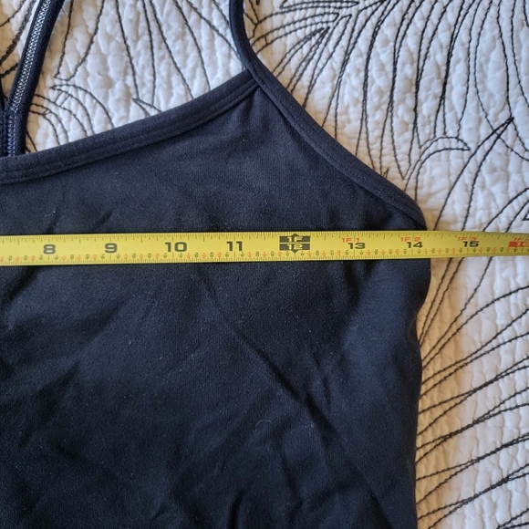 VGUC Lululemon Power Y Back Shelf Bra Tank Black Size 6 - Picture 6 of 9